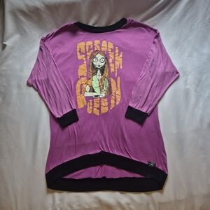 Disney Tim Burton Nightmare Before Christmas Scream Queen Nightgown XL